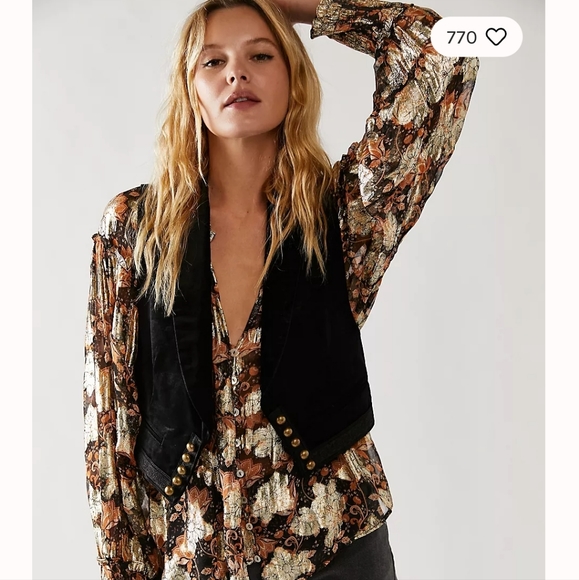 NWT Free People Blouse - Picture 3 of 3